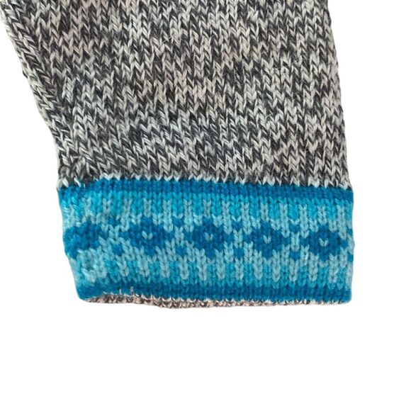 Ecologic Arts Vintage 100% Alpaca Aztec Geo Fringe Knit Hooded Sweater Tassel - Picture 15 of 16